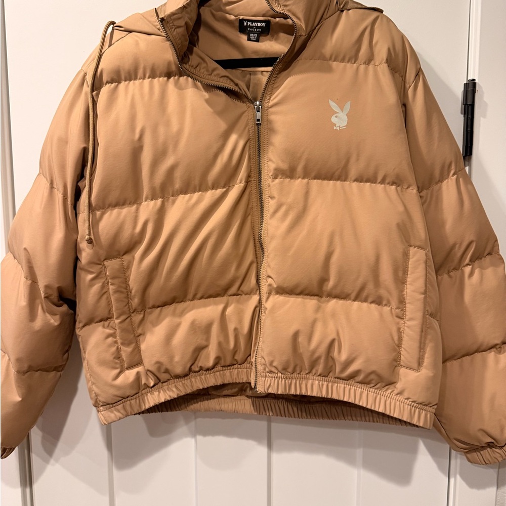 PacSun Tan Puffer Jacket